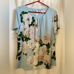 Calvin Klein Hayden Pleat Detail Knit Top